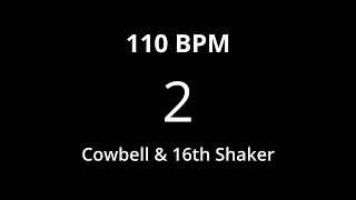 110 BPM METRONOME - COWBELL & SHAKER