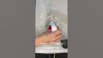 NAPKIN CARD MAKING / EASY, NO MESS, FAST / #shorts #youtubeshorts #shortsvideo