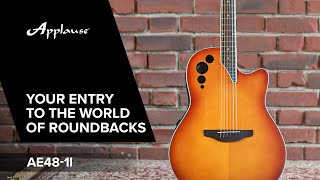 Features (ENG): Applause E-Acoustic Guitar AE48-1I Super Shallow Cutaway Honeyburst Satin