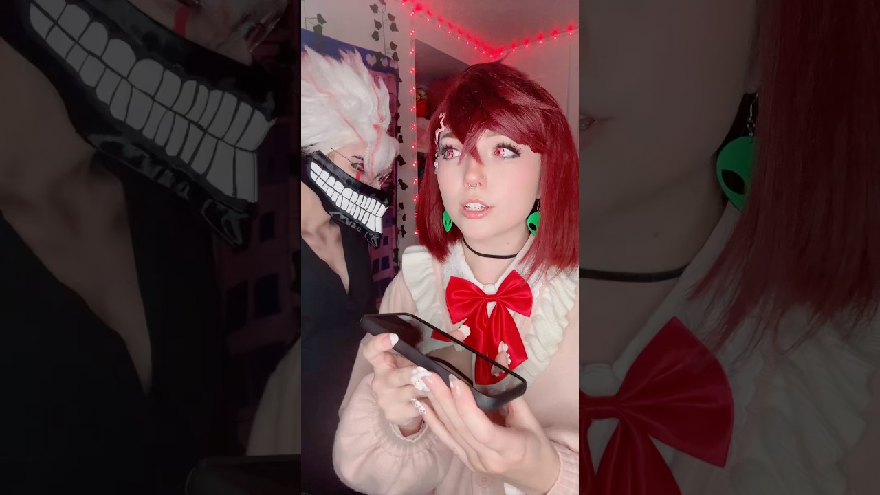 The best paranormal investigators around 👀👽👻 #animegirl #cosplay #dandadan #cosplaygirl #couple