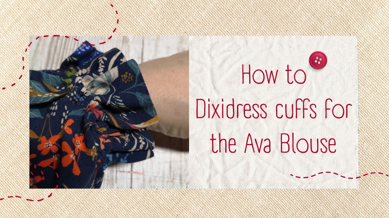 How I am adding the dixidress sleeve facing to the avablouse