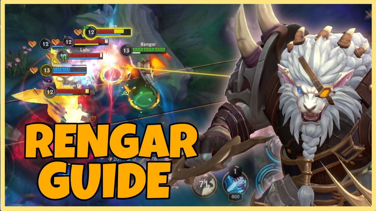 WILD RIFT - RENGAR HOW TO JUNGLE GUIDE THIS SEASON 10 - YouTube