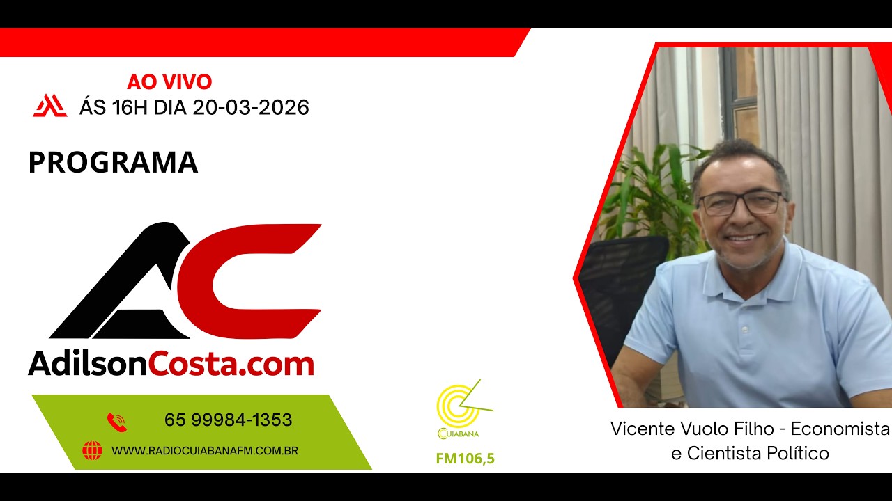 Programa Adilson Costa 20/03/2026 - YouTube