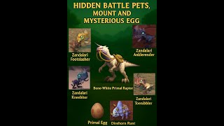 Hidden Treasures of the Isle of Giants – Bone-White Raptor & Secret Pets in WoW! 🦖✨