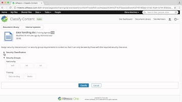Alfresco Records Management 2.5 - Classify files