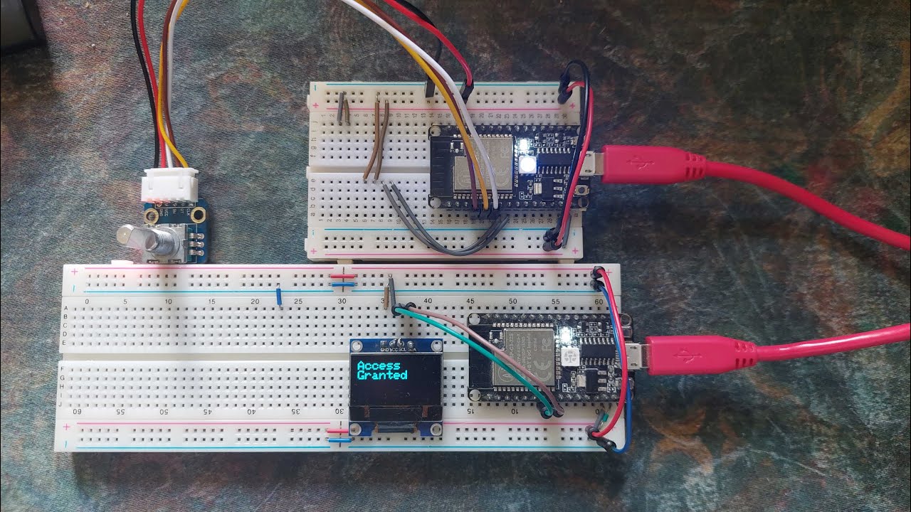 Esp now esp32 unlock door remotely across two esp32 devices youtube