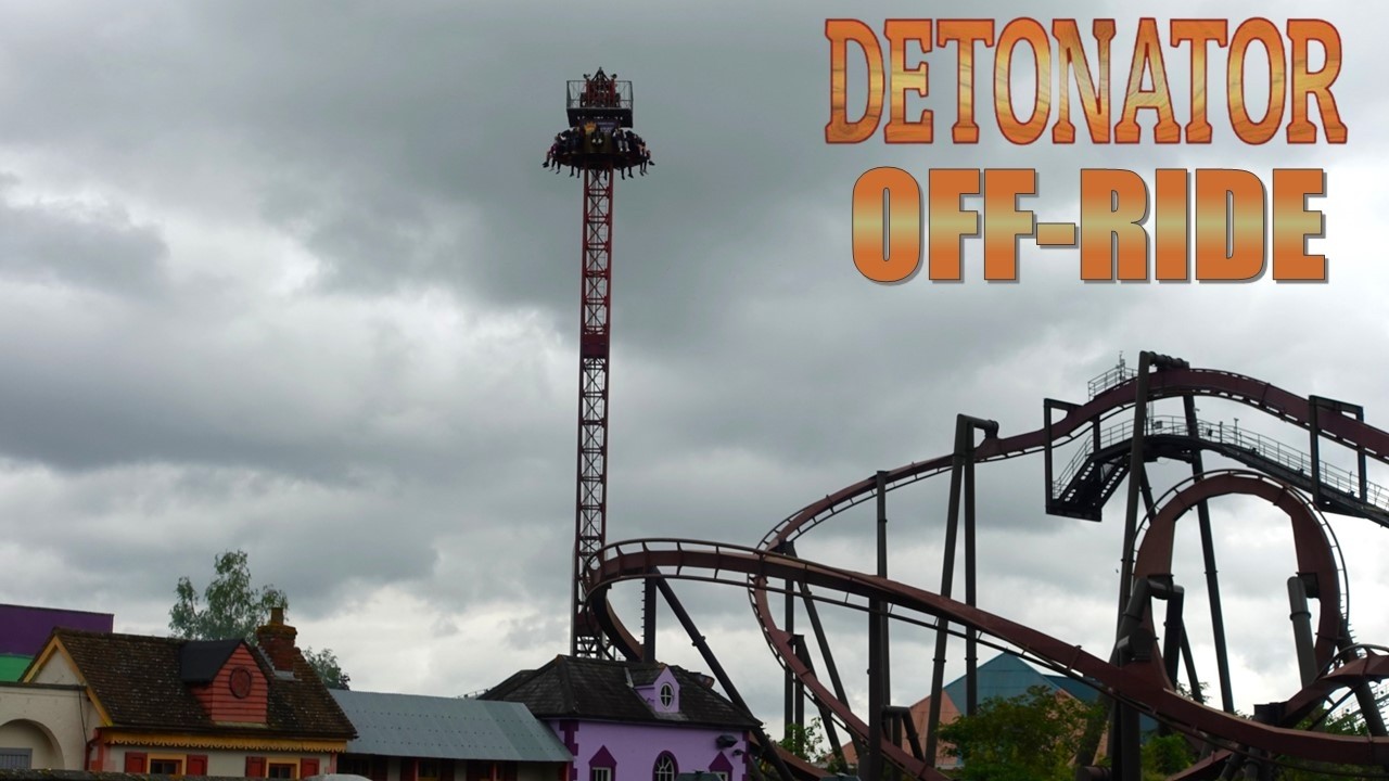 Detonator Off-Ride Footage (60FPS), Thorpe Park Fabbri Drop Tower | Non ...