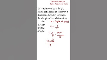 Problems on Trains #anujclassroom