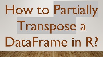 How to Partially Transpose a DataFrame in R?