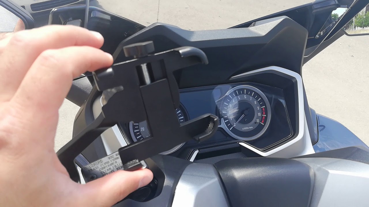 Staffa fissaggio per smartphone / GPS compatibile con Honda Forza 125 / 250 / 300 / 350 2018-2023 | Moto Discovery