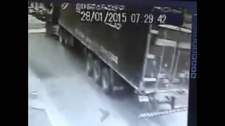 Accidente con camión