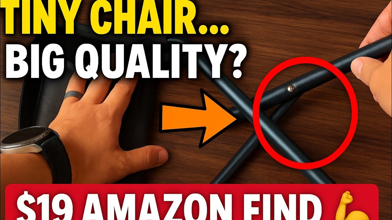 COMELY Portable Folding Chair Unboxing & Review || The SMALLEST CHAIR ...