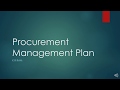 Procurement Management Plan - Wk8L1a