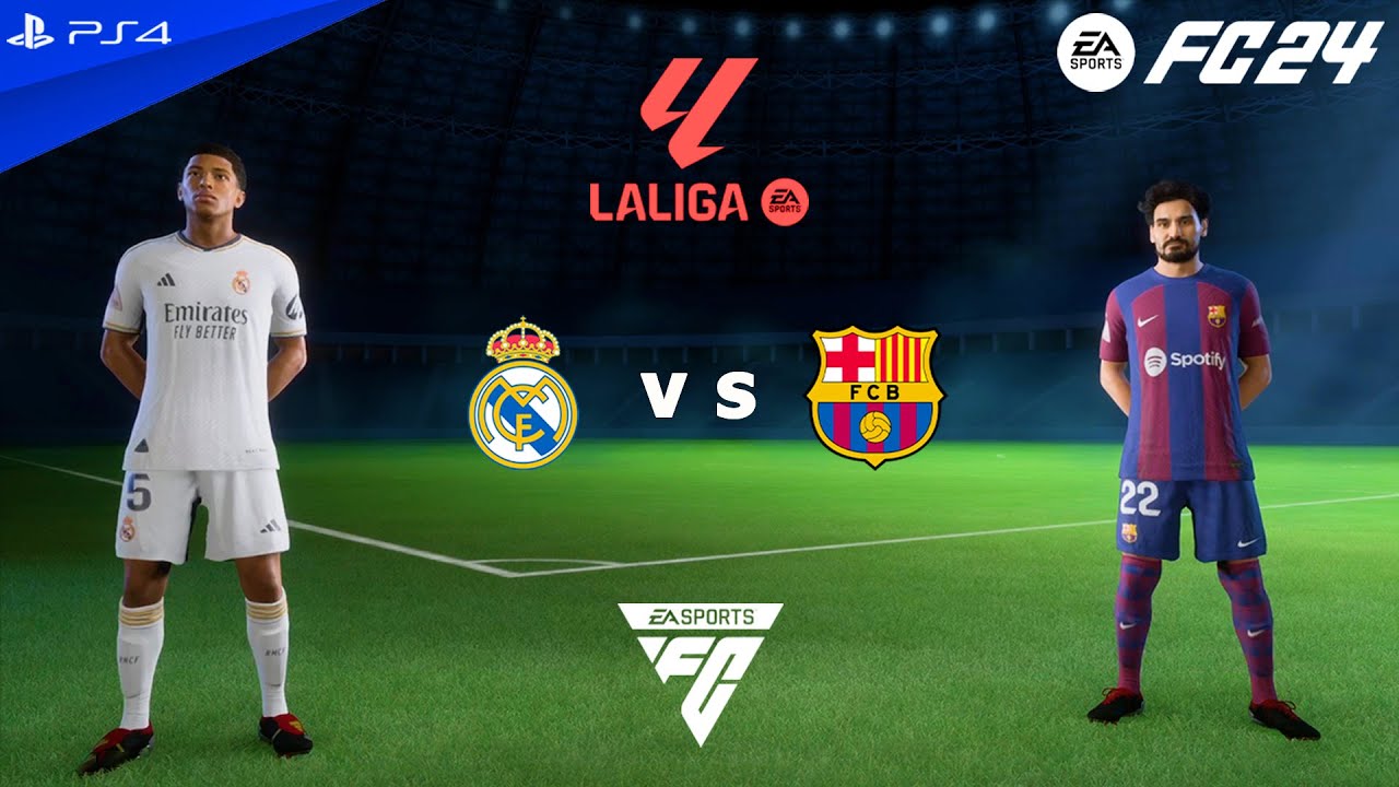 FC 24 PS4 - Real Madrid vs Barcelona | LaLiga EA SPORTS 2023/24 - YouTube