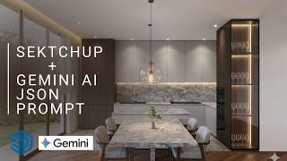 Best Interior Design Workflow step by step using skecthup and Gemini AI JSON Prompt | Pantry 19