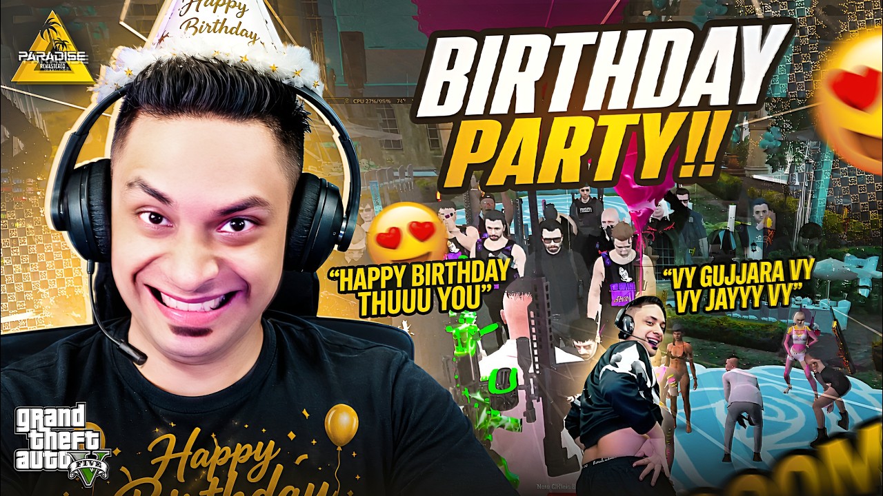 MY BIRTHDAY PARTY IN PARADISE CITY 😍 GTA 5 RP GAMEPLAY | MRJAYPLAYS