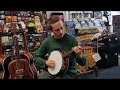 Richard playing a clareen clarinbridge tenor banjo  hobgoblin music birmingham