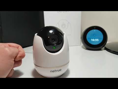 Test de la caméra Netvue Orb Cam 720p avec Alexa sur Amazon Echo Spot