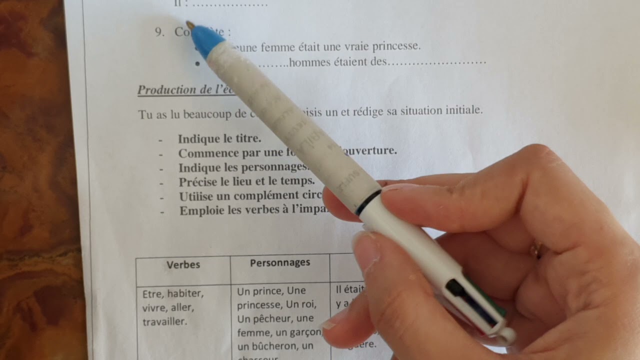 اختبار الفصل الأول لغة فرنسية سنة ثانية متوسط.