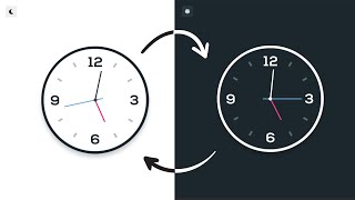 Modern Analog clock with HTML, CSS and JAVASCRIPT || Visualize code screenshot 2