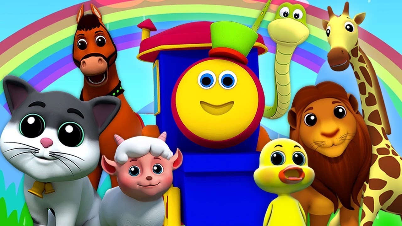 Bob le Train | Sons d'animaux | comptines pour enfants | Apprendre les