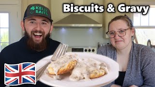 American Foods That CONFUSE Brits: Southern Biscuits & Gravy