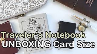 Traveler’s Company 20th Anniversary Card Size Set Unboxing ✨ The Cutest Little TN!