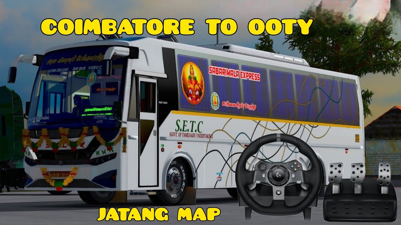 NEW EXCLUSIVE MAP GAMEPLAY | Coimbatore to Ooty | SETC AC SLEEPER Bus | G29 | ETS2 