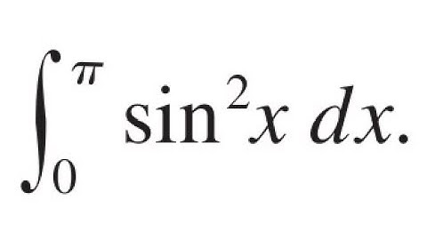 How to Integrate ∫₀^π sin²(x) dx | Using Trigonometric Identities Step-by-Step