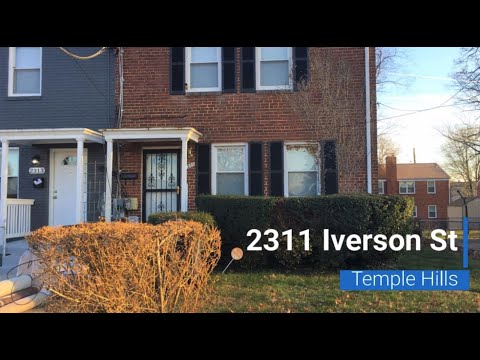 2311 Iverson Street, Temple Hills, MD home video tour