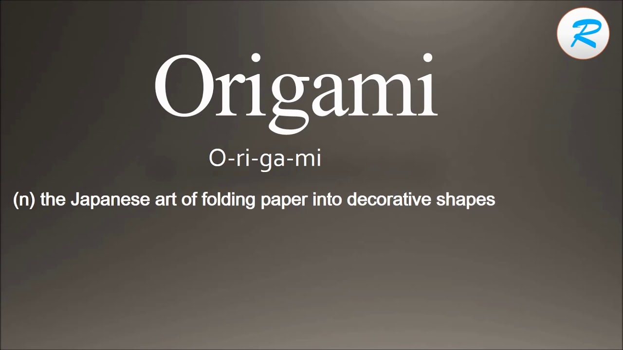 How to pronounce Origami YouTube