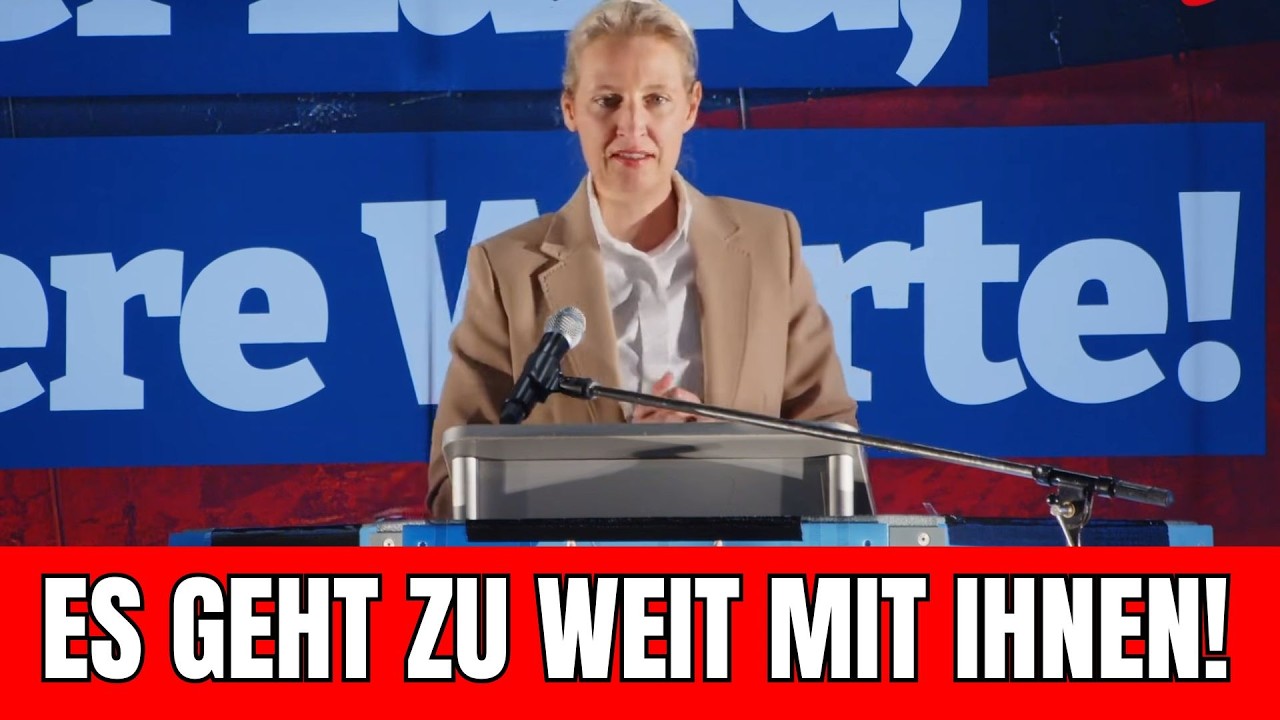 🚨 CDU IN PANIK 🚨 ALS WEIDEL MERZ ZUR REDE STELLT 💥 DER GANZE SAAL JUBELT FÜR ALICE WEIDEL❗️
