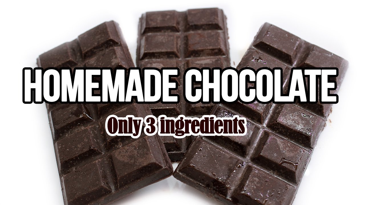 Homemade Chocolate Bars - Just 3 Ingredients!