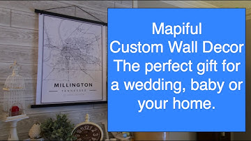 Mapiful Custom Wall Decor #mapiful   The perfect gift