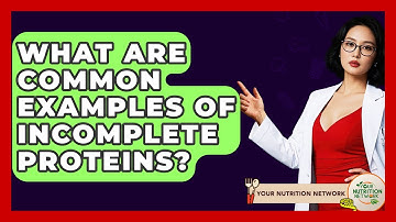 What Are Common Examples Of Incomplete Proteins? - Your Nutrition Network