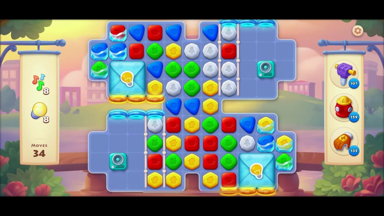 TOWNSHIP   Colorful Puzzle  Match -3  game level # 1932