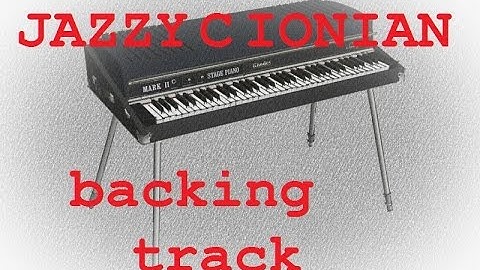 Jazzy C Ionian (C majore scale) - Backing track
