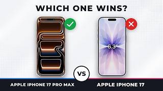 IPhone 17 pro max vs IPhone 17 video comparison