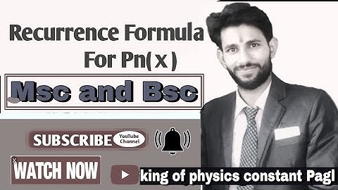 Recurrence formula for Pn ( x )