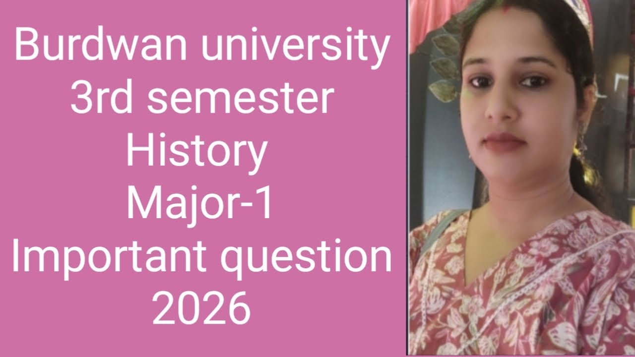 3rd semester history major-1 important questions answer. 2026
