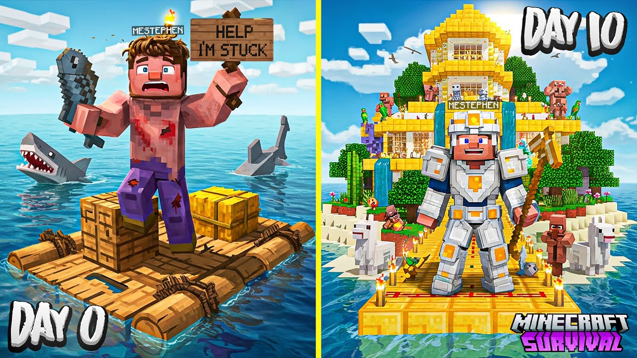 "S.O.S. in Minecraft: Trapped on an Ocean Island!"
