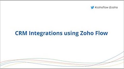 Creating custom Zoho CRM integrations using Zoho Flow