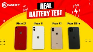 iPhone XR vs iPhone 11 vs iPhone XS vs iPhone 11 Pro Battery Test