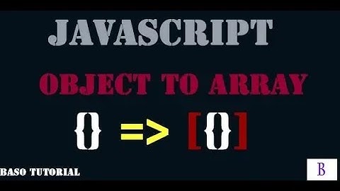 Covert Object To Array in Javascript. #konharcoding