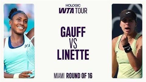 Coco Gauff vs. Magda Linette | 2025 Round Of 16 Miami | WTA Match Highlights