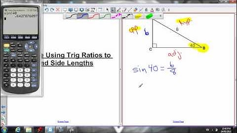 7.3 and 7.4 using trig to find side lengths (part 1)