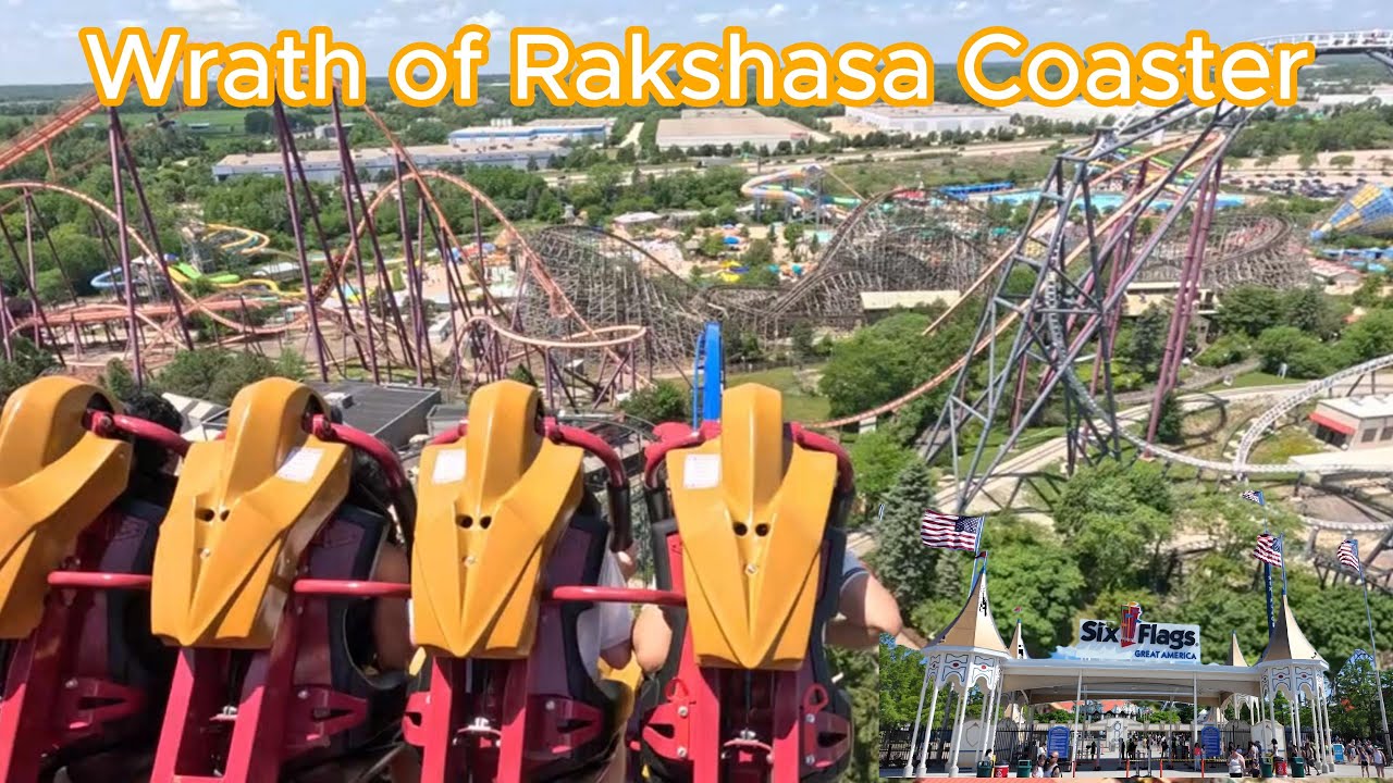 Experiencing the Wrath of Rakshasa coaster at Six Flags Great America