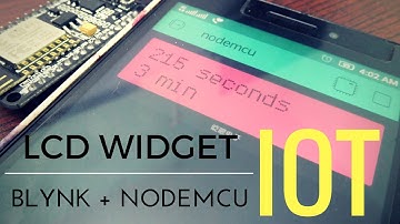 IOT data monitoring on LCD widget (BLYNK + NODEMCU)