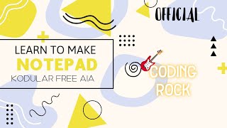 #EP1   NotePad in kodular 100% working free AIA... screenshot 2