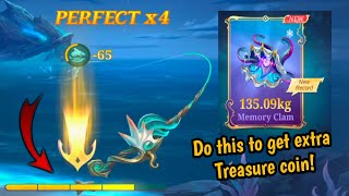 MLBB FISHING GAME HOW TO GET MORE TREASURE COIN | REQUEST YOUR FISH HERE | TIDAL FISHING GAME  screenshot 1